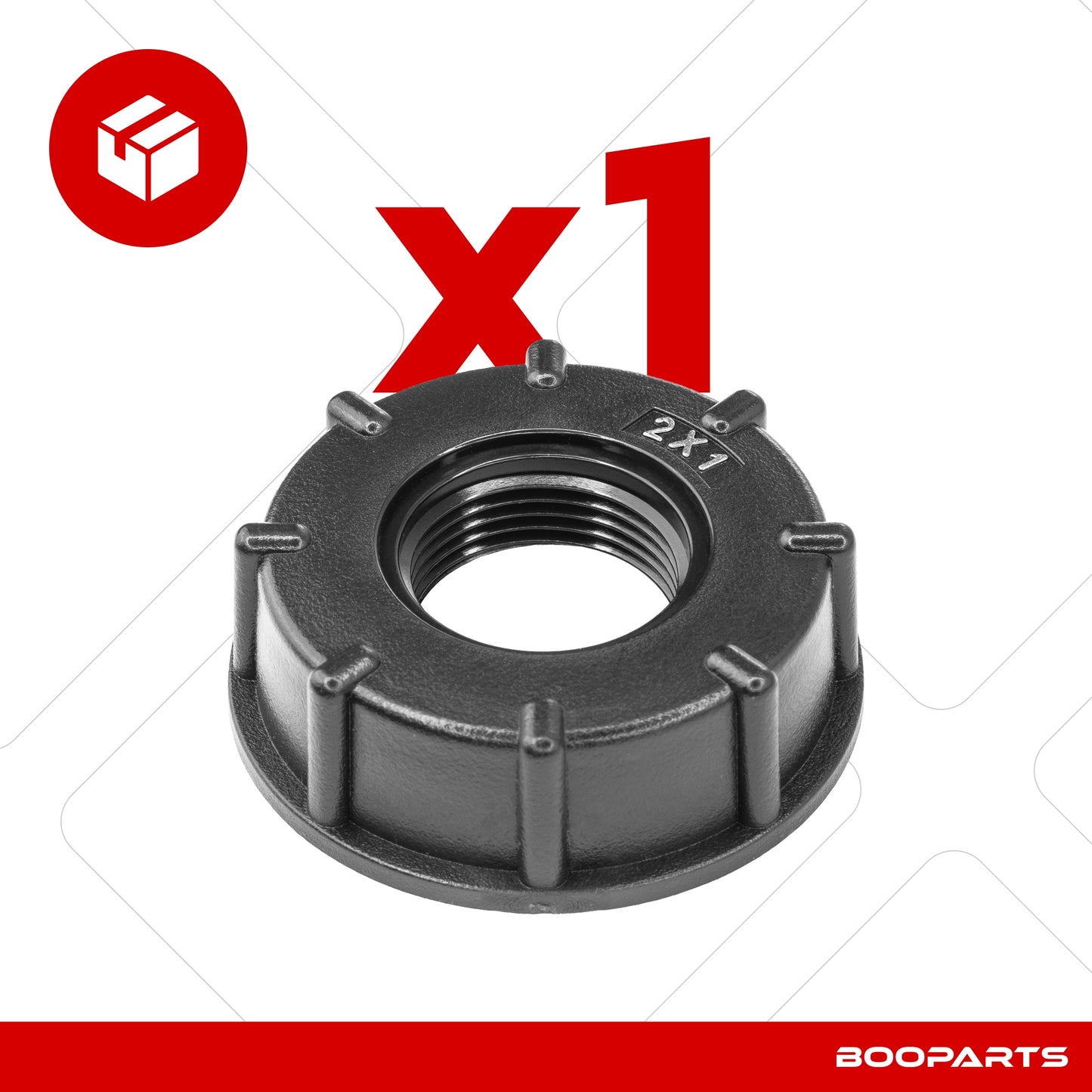 IBC-Tank-Adapterkappe 2" x 1/2" (S60 x 6) x (15/21)