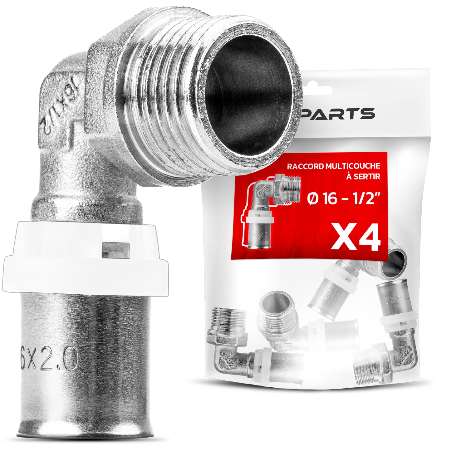 Male Elbow Crimp Fittings