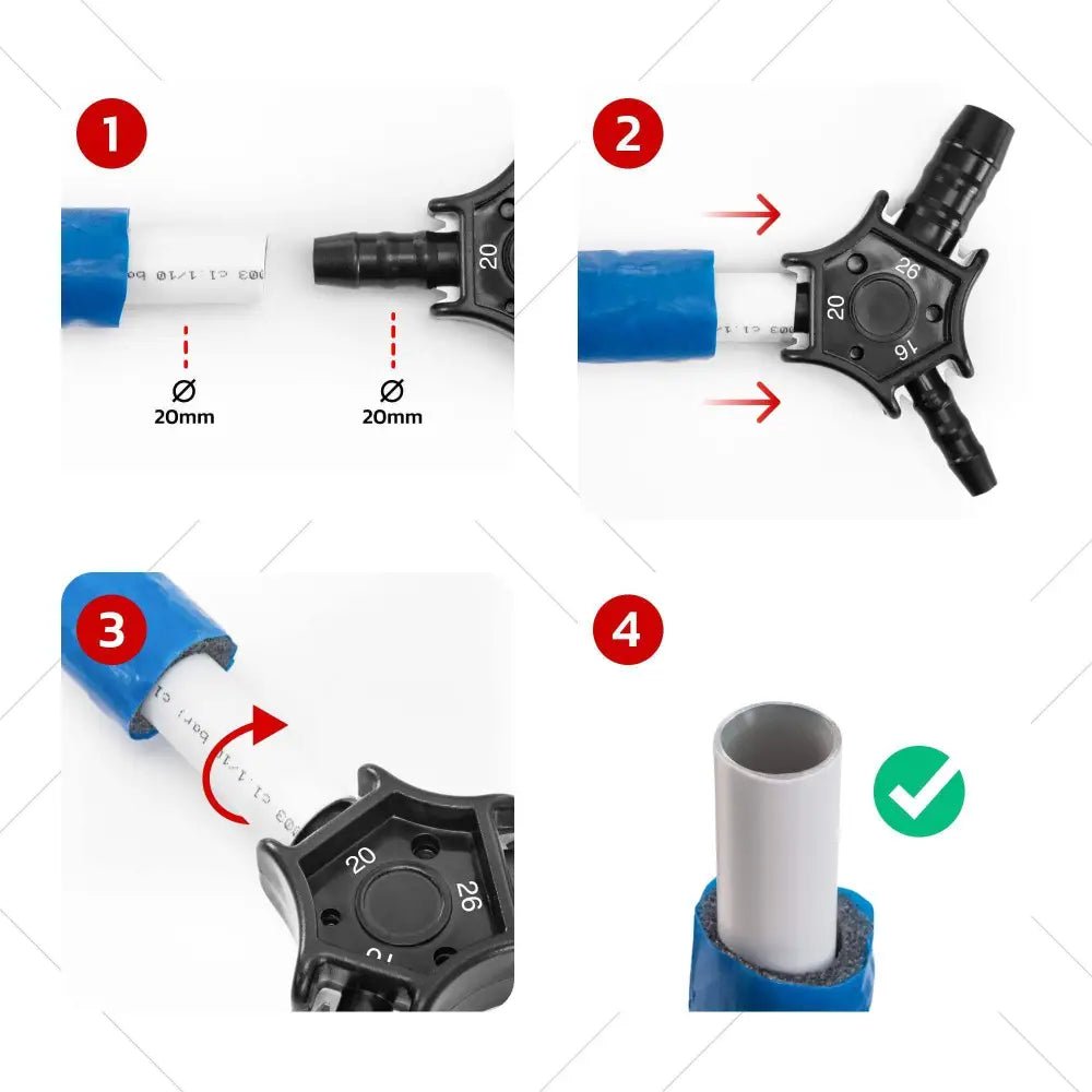 Calibreur/ébavureur multicouche Ø16 - Ø20 - Ø26 - BOOPARTS