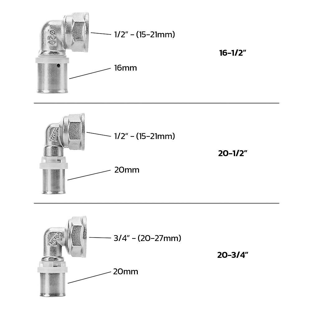 Female Elbow Crimp Fittings