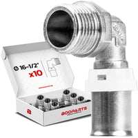 Male Elbow Crimp Fittings