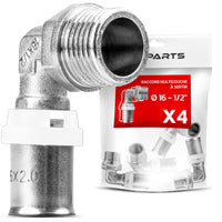Male Elbow Crimp Fittings