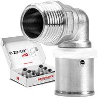 Male Elbow Crimp Fittings