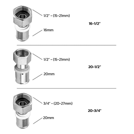 Swivel Nut Crimp Fittings