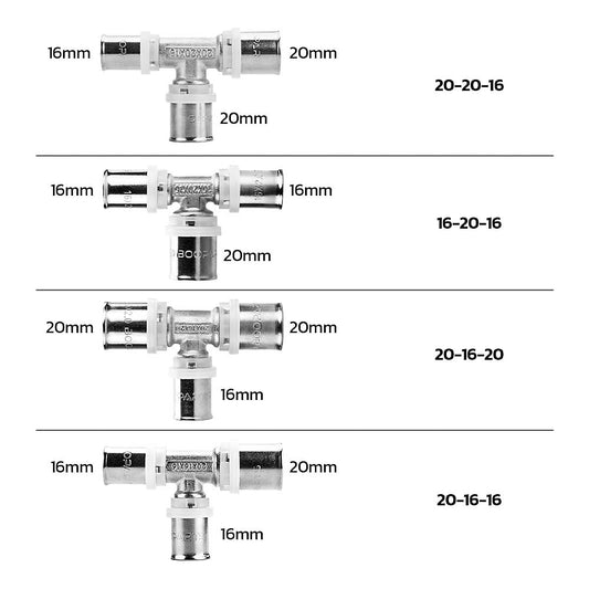 Reduced Tee Crimp Fittings