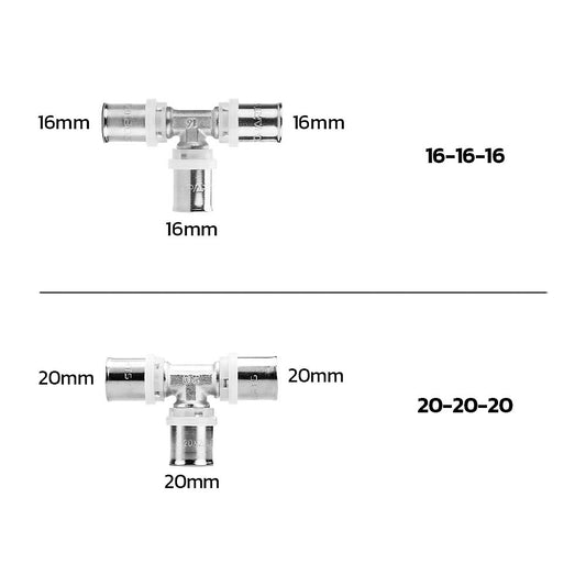 Equal Tee Crimp Fittings